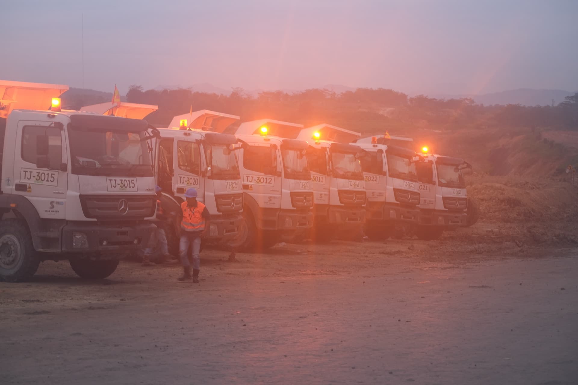 ADT fleet at mining site