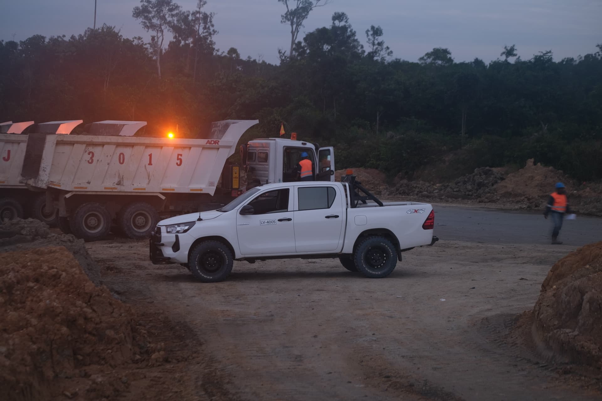 Mining site operations